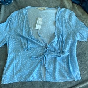 PacSun Tie Front Top